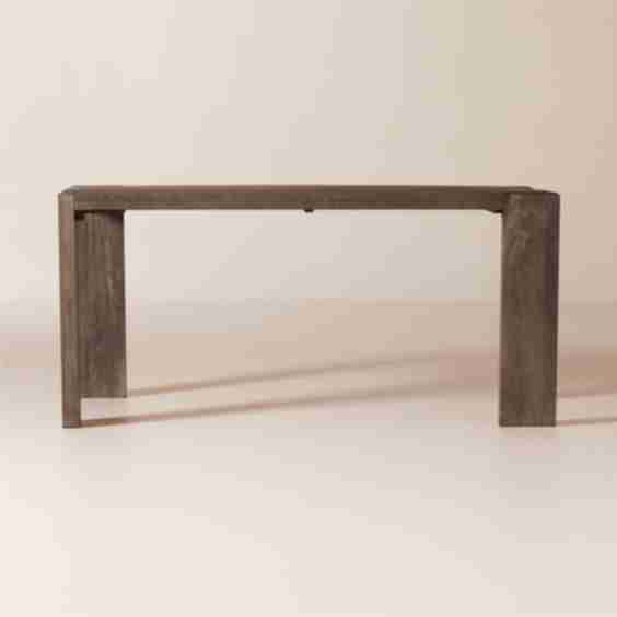 Blox Rectangular Brown Wood Dining Table
