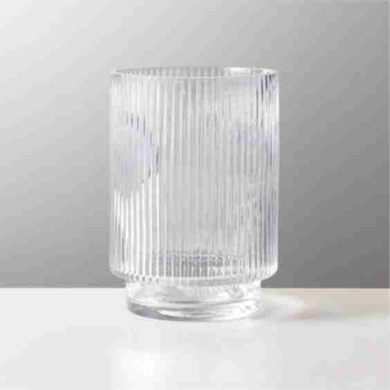 Dina Fluted Glass Vase
