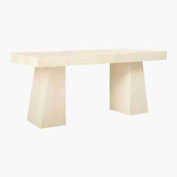 Ridge Bleached Oak Desk with Drawer