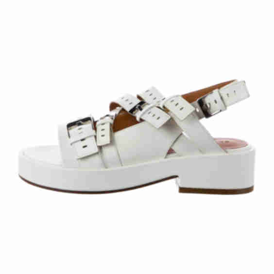 Leather Slingback Sandals