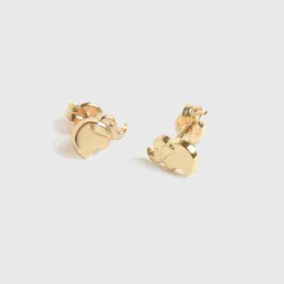 Mini Elephant Stud Earrings