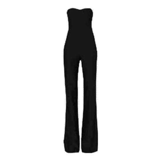 Showstopper Strapless Sequined Tulle Jumpsuit