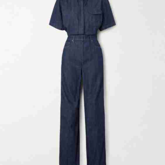 Girlfriend Denim Jumpsuit