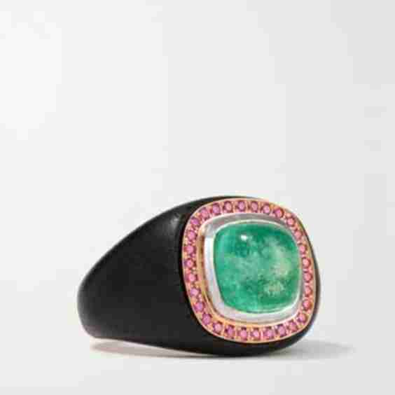 + Net Sustain Chubby 18-Karat Recycled Rose Gold Multi-Stone Ring