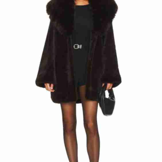 Faux Fox & Mink Coat