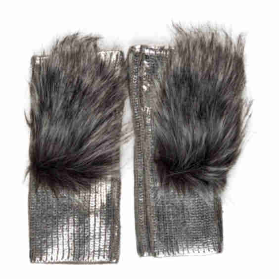 Metallic Fingerless Gloves w/ Tags w/ Tags