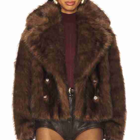 The Cornelia Faux Fur Peacoat