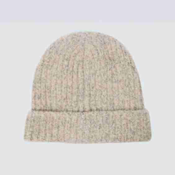 Ribbed-knit Cashmere Beanie