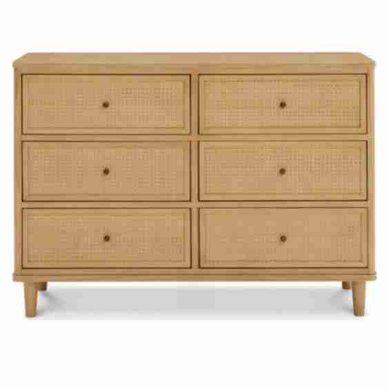 Marin with Cane 6 Drawer Assembled Dresser