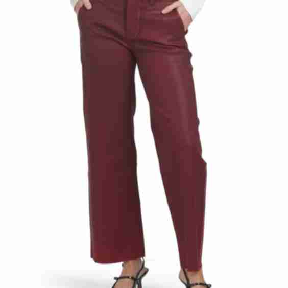 Rosie High Rise Front Yoke Wide Leg Ankle Pants