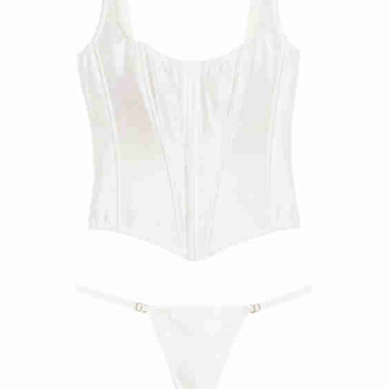 Very Sexy Classic Silk Corset Set
