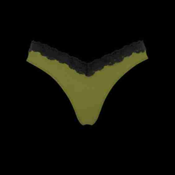 Very Sexy Lace-Trim High-Leg Thong Panty