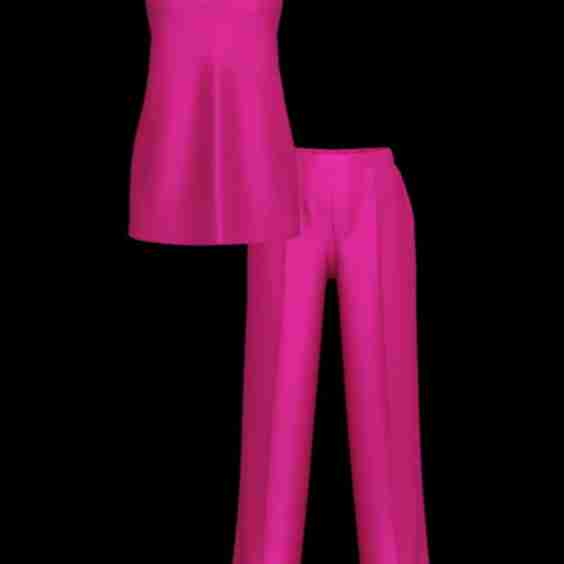 Luxe Satin Tunic Cami & Pant Set