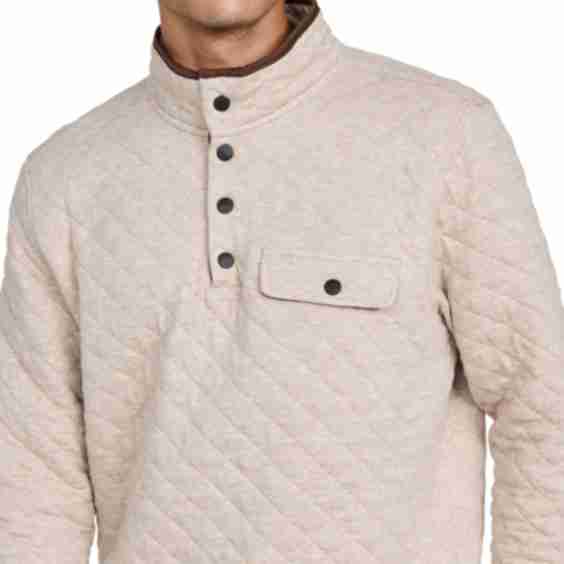 Quilted Fleece Pullover
