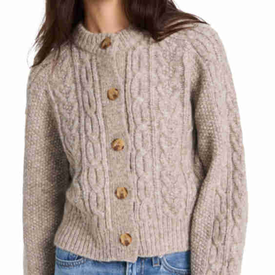 Frost Cropped Cardigan