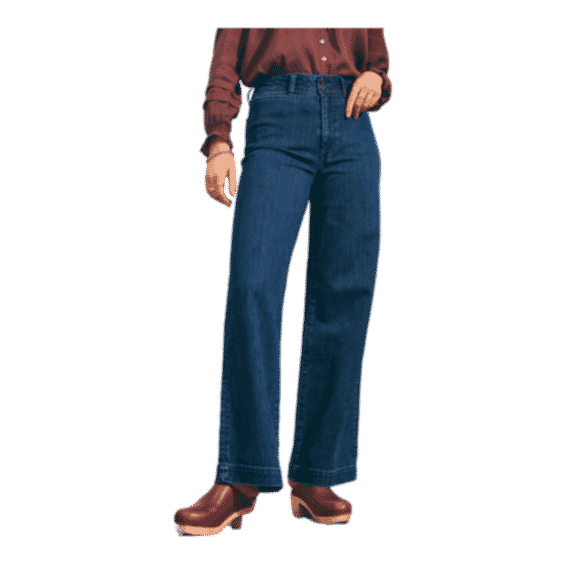 Organic Cotton Wide Leg Denim Pant 