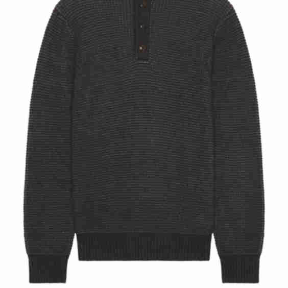 Quarter Button Sweater