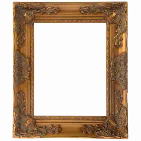Antique Wood Open Frame