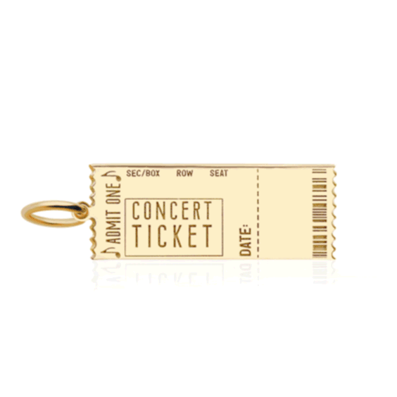Concert Ticket Charm