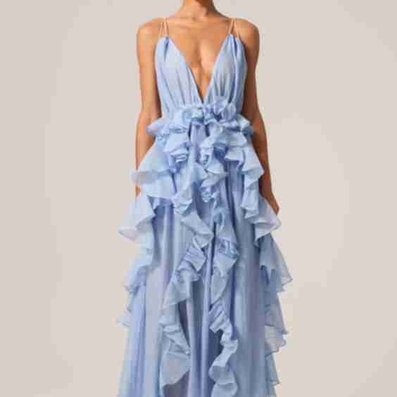Quincy Sleeveless Backless Folds Maxi Dress