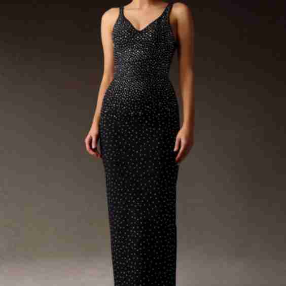 Kyra Sleeveless V-Neck Diamond Bandage Maxi Dress