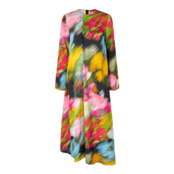 Draped Asymmetric Midi Dress
