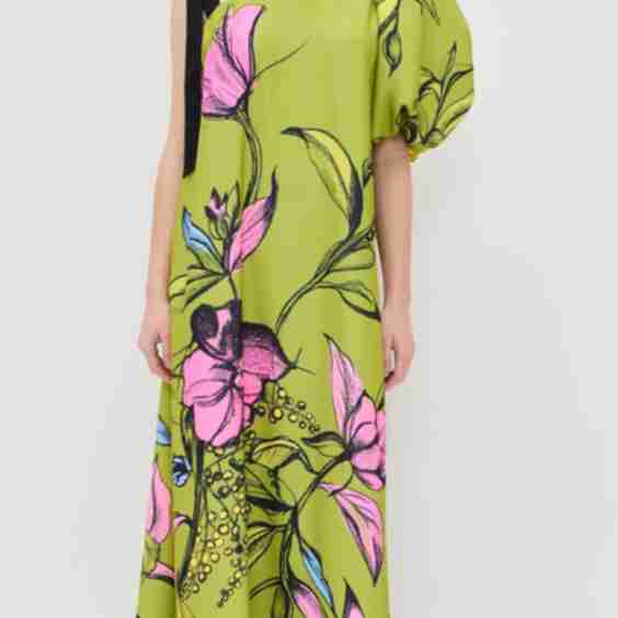 One Sleeve Maxi Dress 