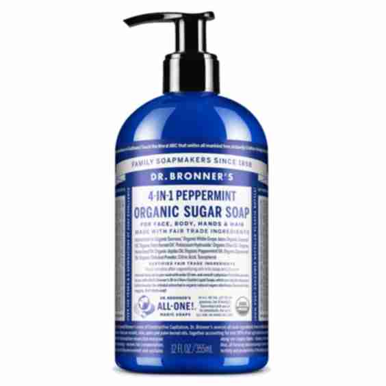 4-in-1 Sugar Sugar and Peppermint Organic Pump Soap