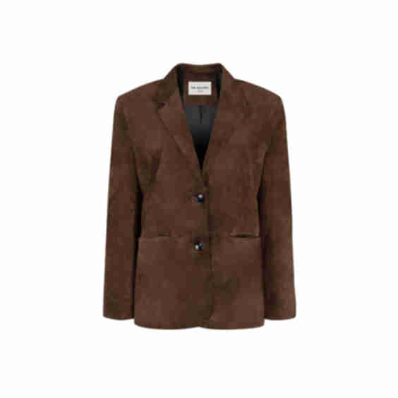 Single Breasted Suede Blazer