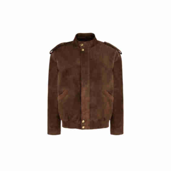 Suede Bomber Jacket