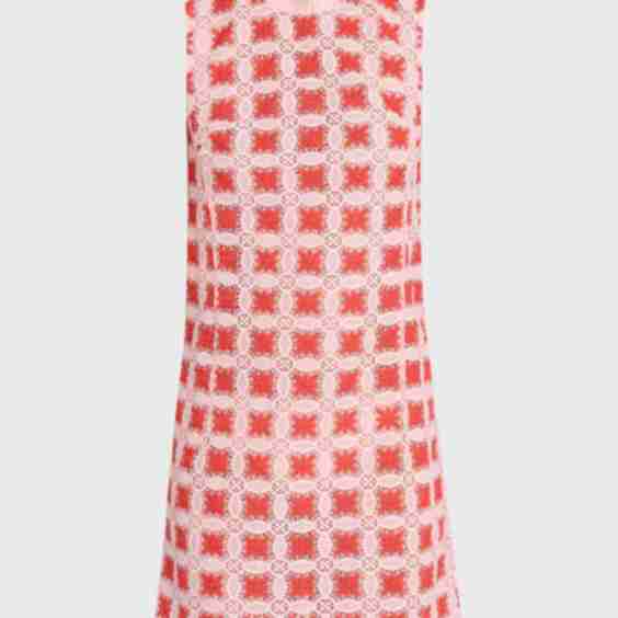 Crochet Knit Sleeveless Mini Dress