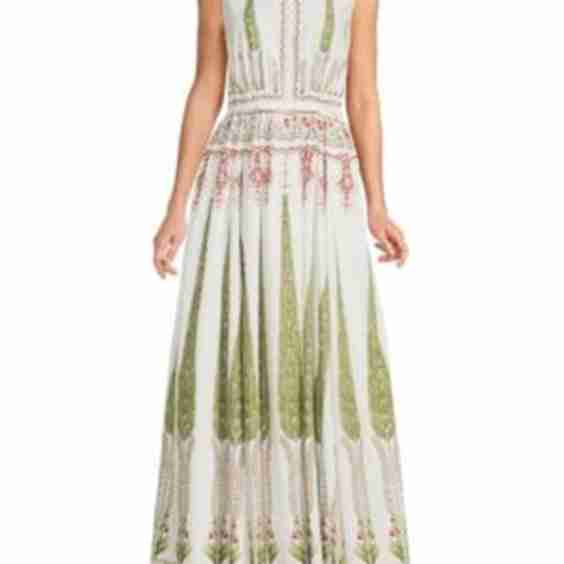 Printed Georgette Cotton Gown