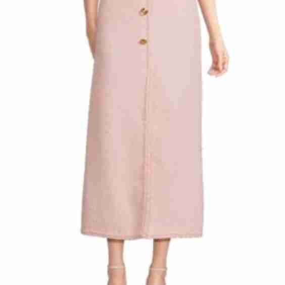 Virgin Wool Blend Boucle Midi-Skirt