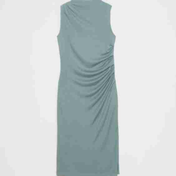 Soft Luxe Bateau-Neck Midi Dress