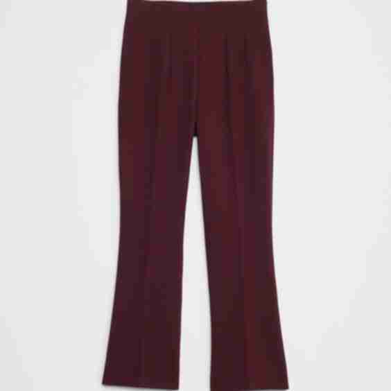 Bootcut Cropped Ponte Pull-On Pant