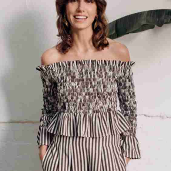 Willow Off Shoulder Shirred Top