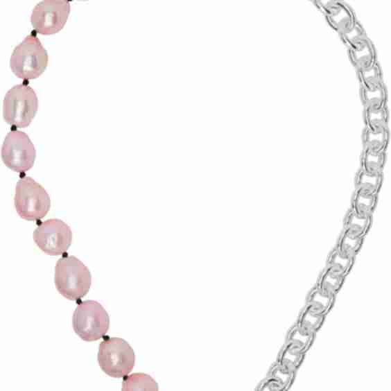 Silver & Pink Present Necklace