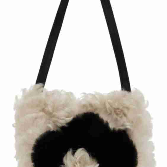 Off-White & Black Jaggy Bag