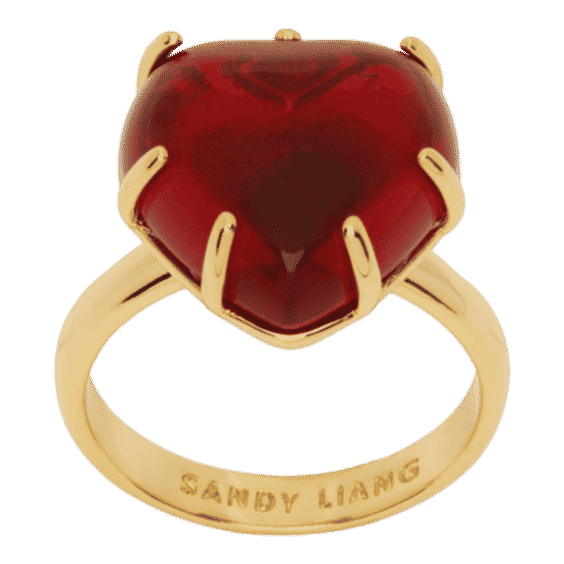 Gold & Red Treasure Ring
