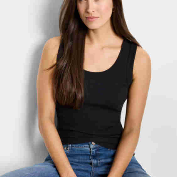 Perfect Knit Rib Scoop Tank