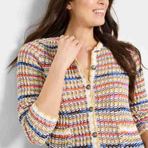 Coastal Crochet Knit Jacket