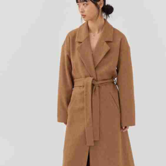 Belted Wool Overcoat