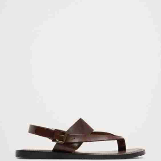 Leather Criss-Cross Sandal 