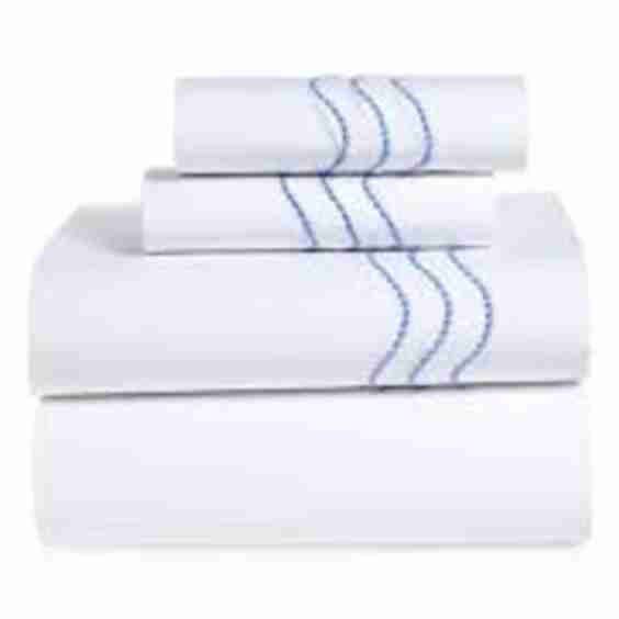Serena Embroidered Percale Sheet Set