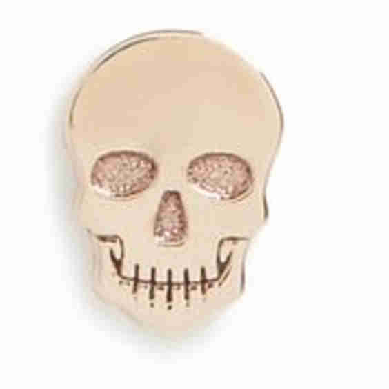 14k Gold Single Itty Bitty Skull Stud