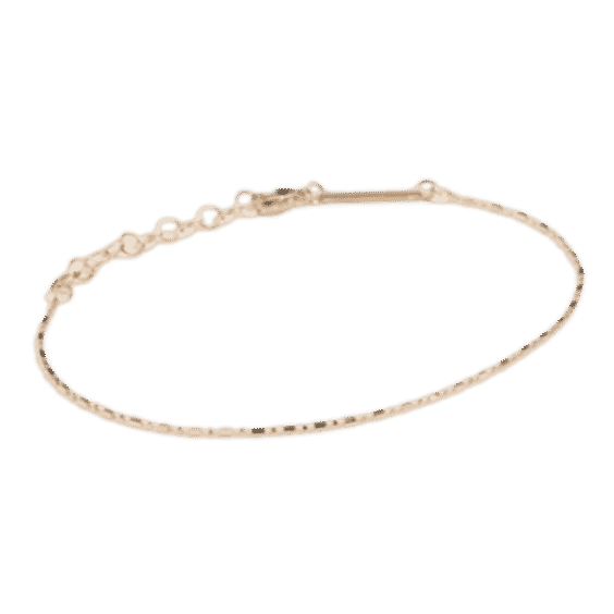 Single Strand Diamond Cut Bracelet