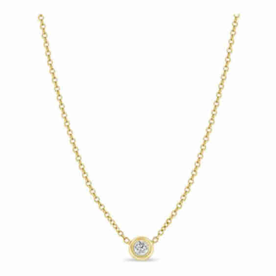 Diamond Solitaire Necklace