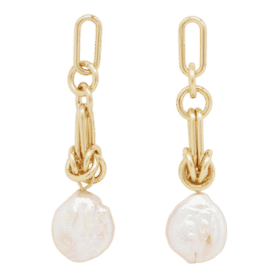 Knotted Pearl Earrings