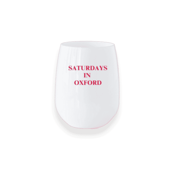 Ole Miss Saturdays Stemless Wine