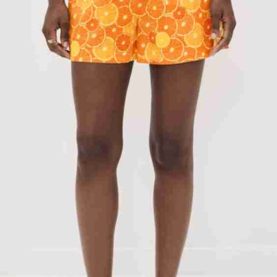 Orange Elissa Shorts
